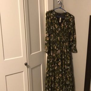 Long floral Madewell dress